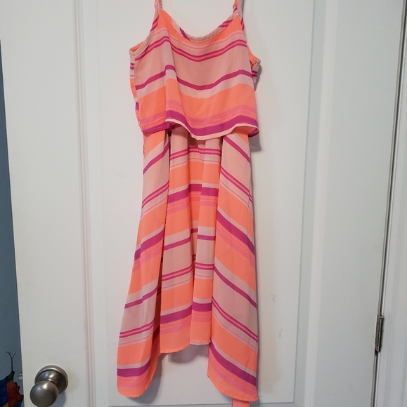 Justice Other - Justice Orange Pink Neon Dress